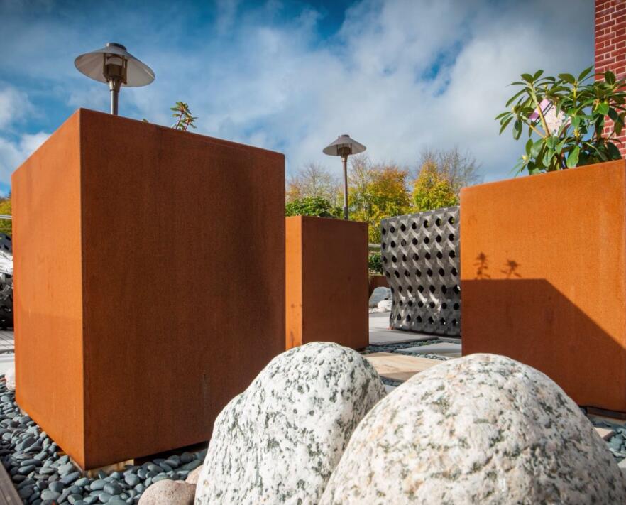 札达锈钢板花箱